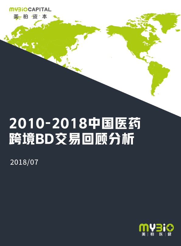 2010-2018中国医药跨境BD交易回顾分析